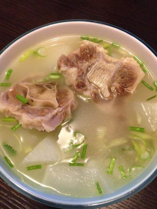 The Clear Oxtail and Vegetable Soup Miss Chinese Food