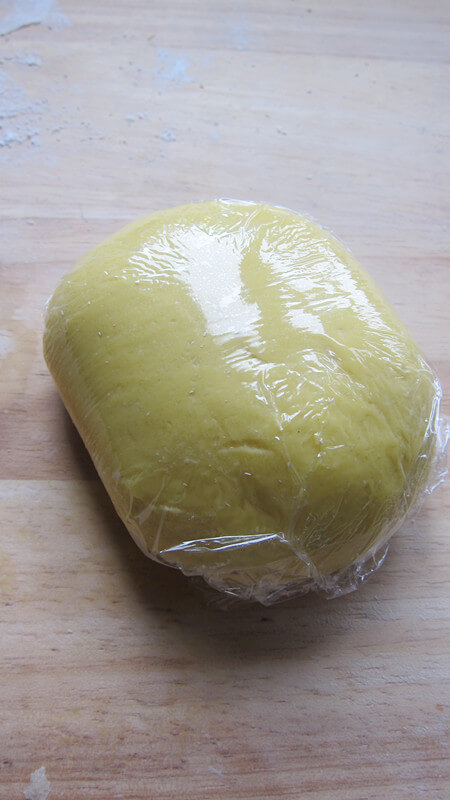 Knead the dough until smooth.