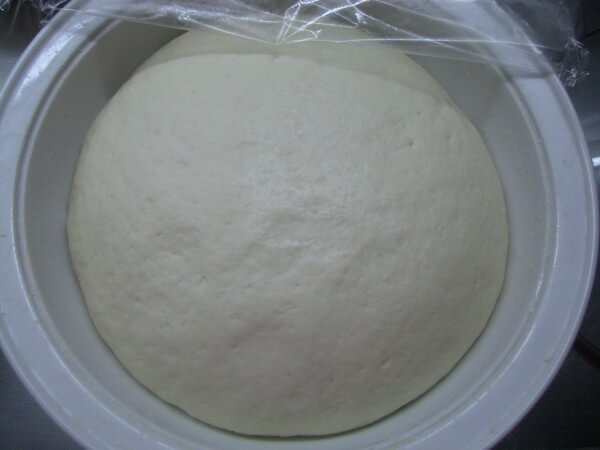Ferment the dough to 2 times the size of the original.