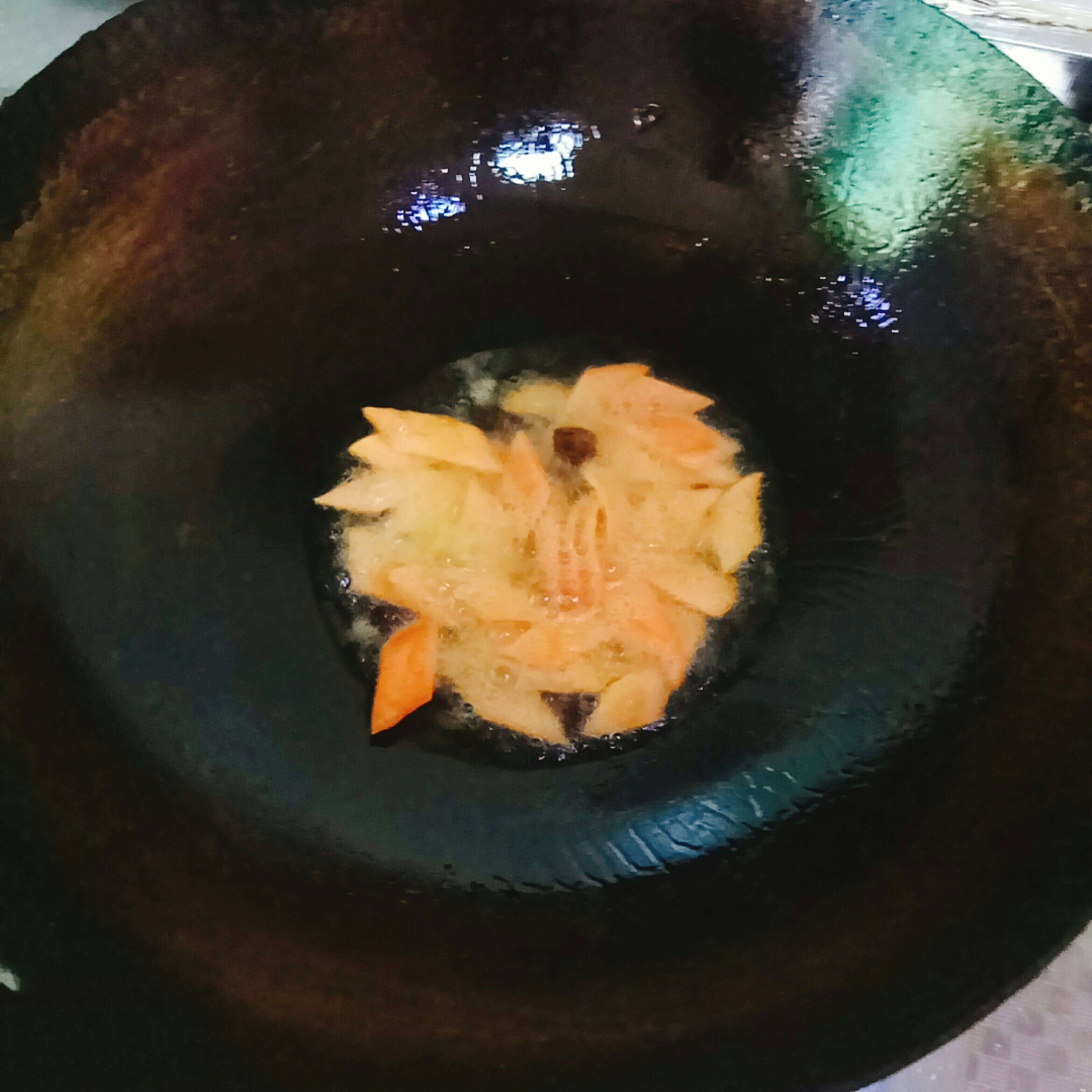 Put some oil in the pot