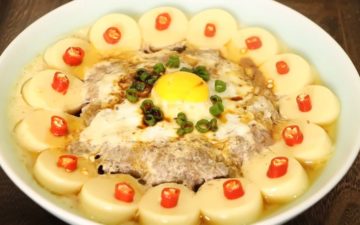 Steam The Meat And Tofu