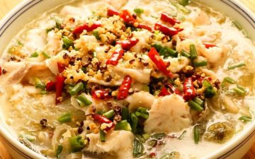 Suan Cai Yu Boiled Fish With Pickled Cabbage And Chili