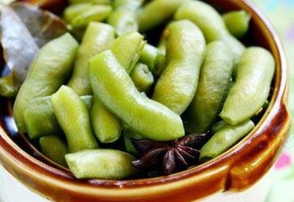 Brine edamame