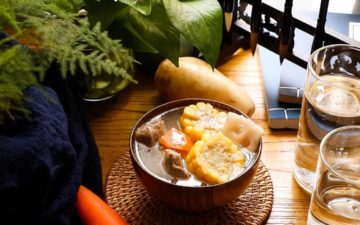 Lotus Root Soup With Corn And Carrot