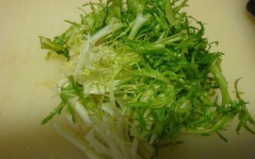 Cut into sections and set aside