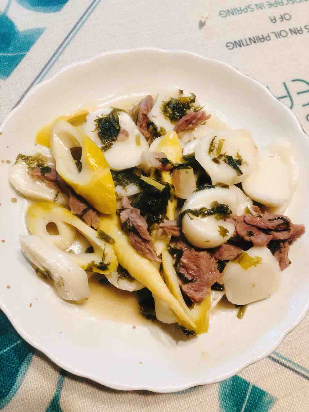 Asparagus Pork Stick Rice Cake Miss Chinese Food