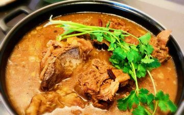 spicy lamb scorpion hotpot.