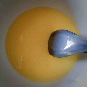 Mix the egg mixture well
