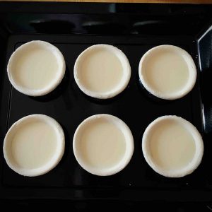 The egg mixture is ready.