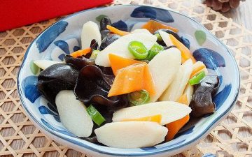 Black Fungus Fried Yam