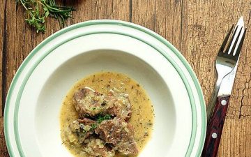 Medieval style beef stew