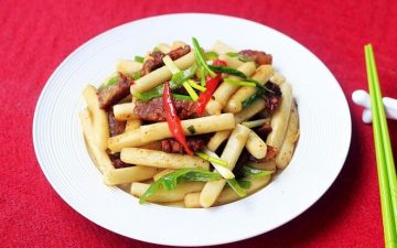 Sausage Fried Rice Cake