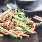 Sauteed Pork With Garlic Moss