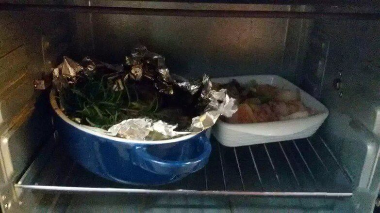Finally, you get home cooking oven version pork belly mushroom.