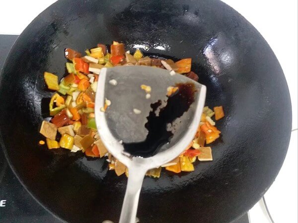 Add some dark soy sauce