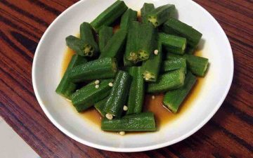 Okra with oyster sauce