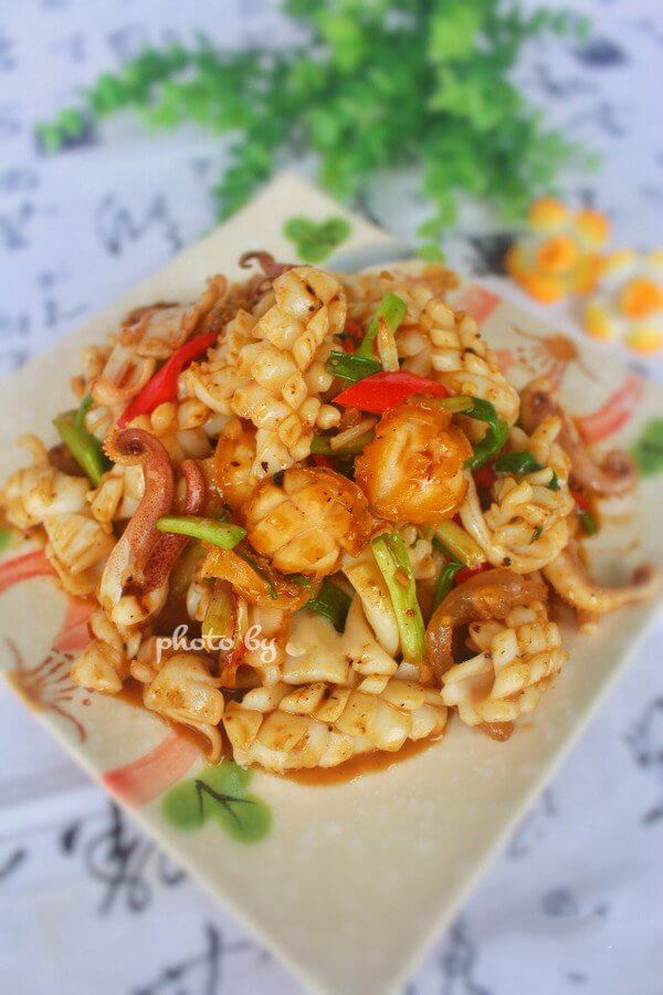Fried Abalone Squid With Mixed Sauce | Miss Chinese Food