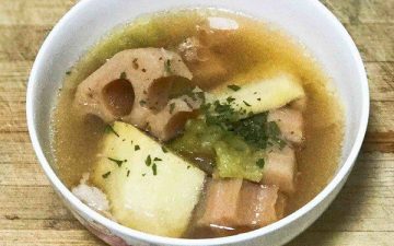 Bitter Melon Spring Bamboo Shoots Lotus Root Ribs Soup