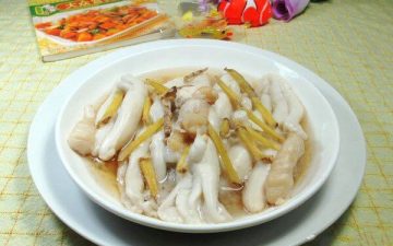 steamed squid eggs.