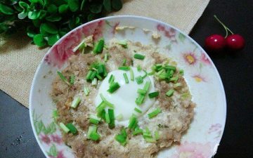 steamed meatloaf with egg