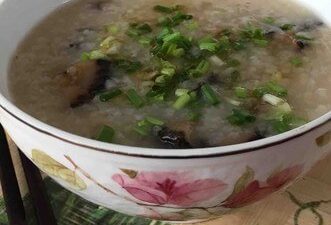 Sea Cucumber and Mushroom Porridge
