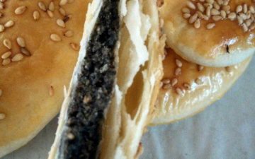 black sesame pastry