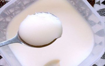 After cooling, the solidification will become white.