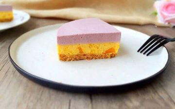 mango blueberry mousse.