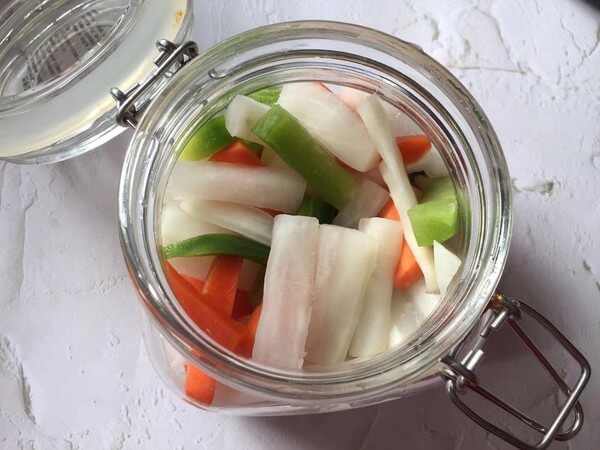 squeeze the water by hand and put it in a sealable container