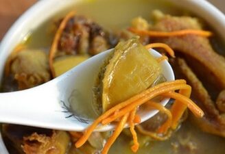 Chicken Soup with Cordyceps Flower and Abalone