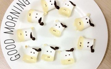 A marshmallow cow