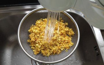 Rinse under direct drinking water