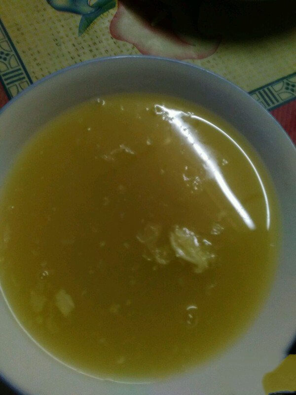 After cooking, cool until a layer of rice oil