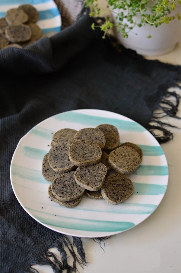 black sesame cookies