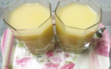 Milk corn juice.