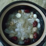 Snow lotus seed fungus crystal sugar water.