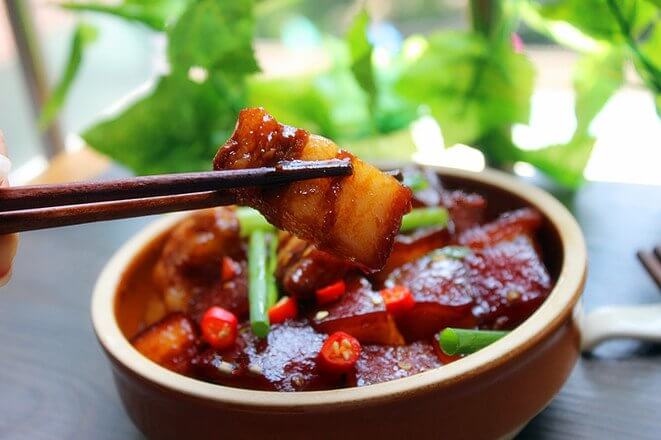 on the up and up, spicy braised pork.
