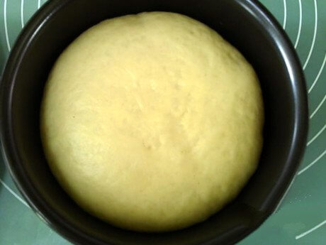 The dough has risen to twice its size.