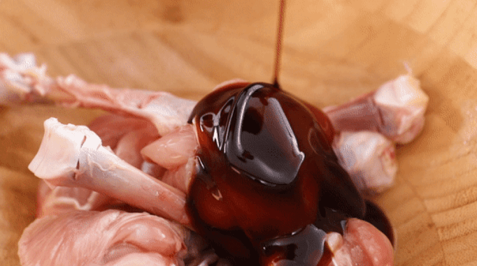Mix in cooking wine, oyster sauce, freshly ground black pepper.
