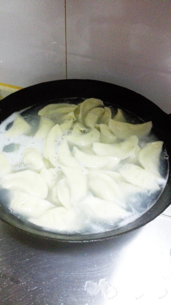 Put cold water in the pot