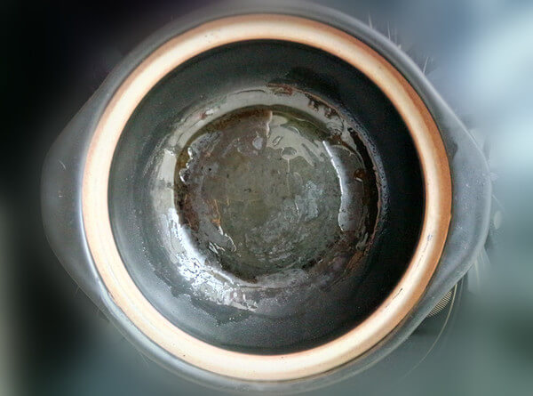Electric ceramic stove 1200W, dipped in vegetable oil with an oil brush,