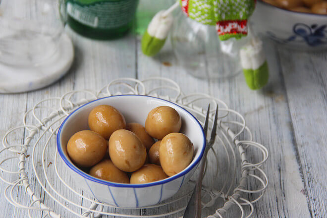 marinated quail eggs
