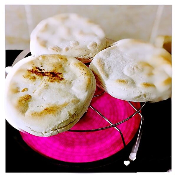 Bake the bought buns.