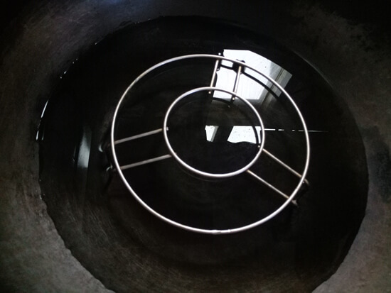 Put the right amount of water in the cauldron