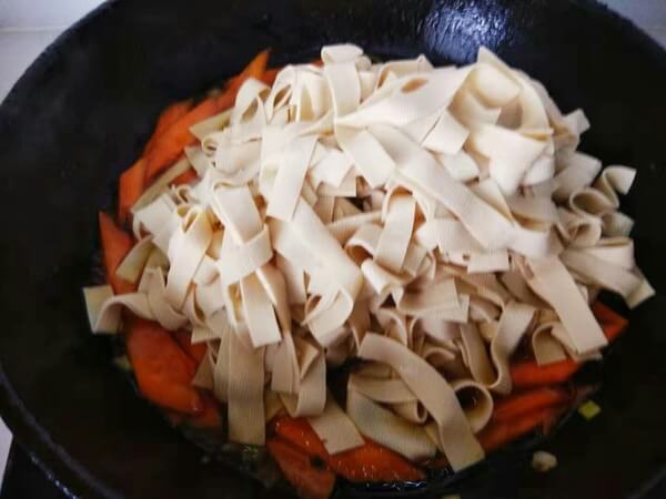 Add dried tofu