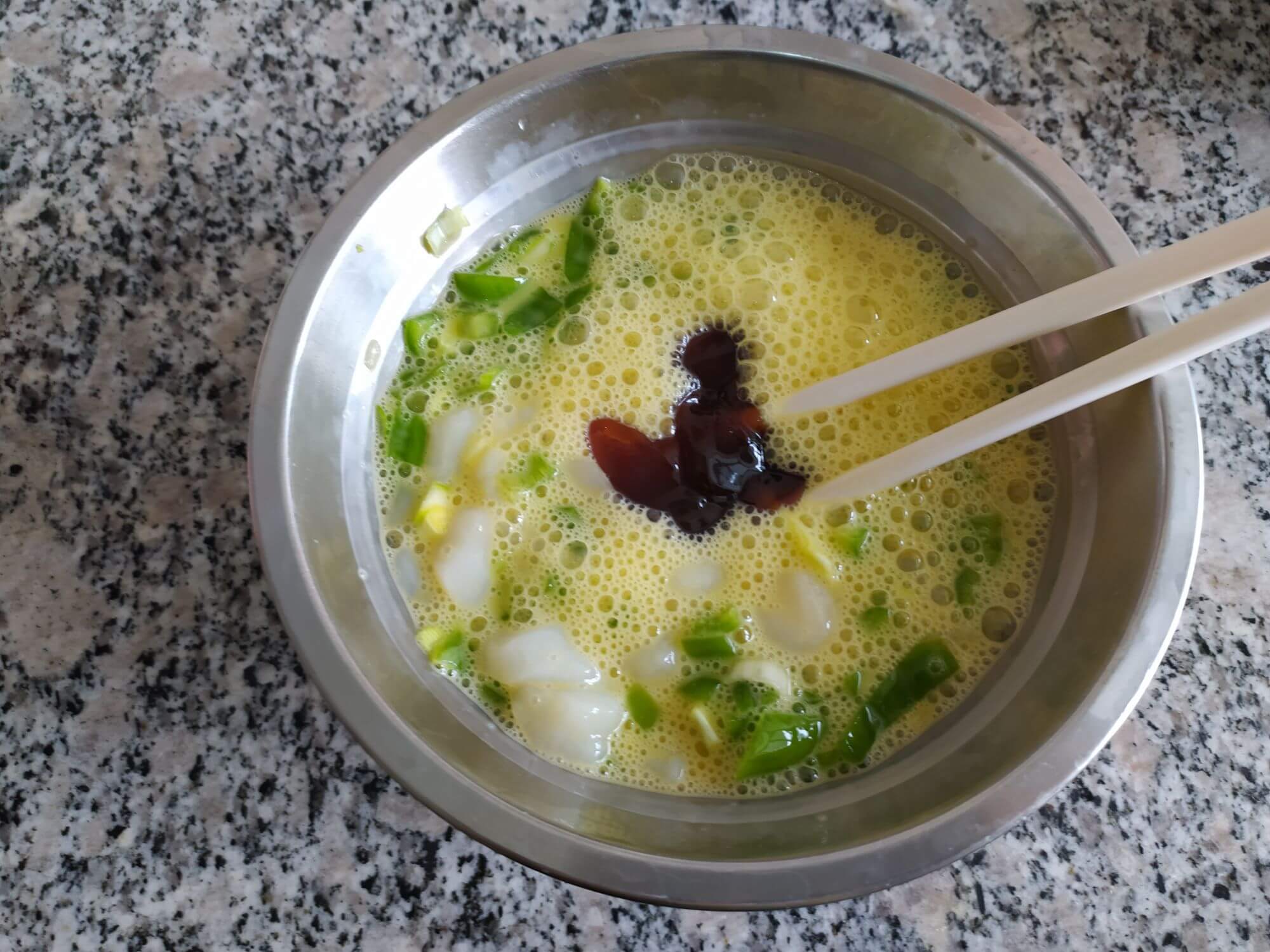 Add oyster sauce and mix well