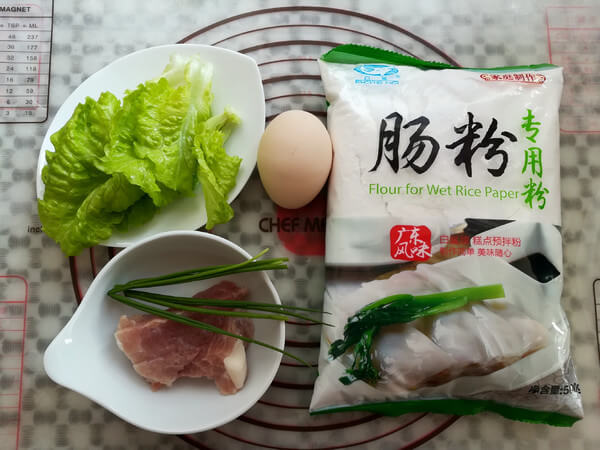 Prepare the materials and portions for making rolls