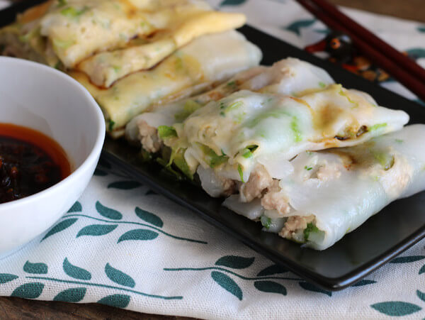 The steamed vermicelli roll are ready to eat