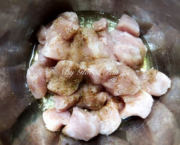 Place the tenderloin pieces in the pot