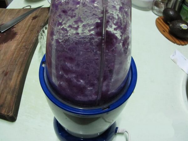 Break the purple cabbage